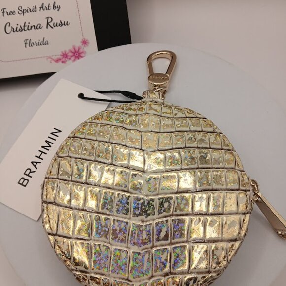 Brahmin Circle Coin Purse NWT Hologram - Picture 2 of 3